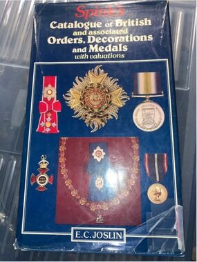 Spink Blue & Red Catalogue of British Orders, Decorations and Medals Book